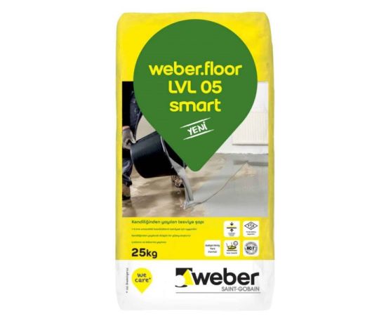 იატაკი მოჭიმული Weber.floor LVL 05 25 კგ