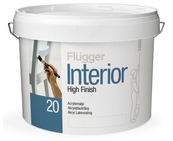 Краска для дерева интерьерная Flugger Interior High Finish 20 полуматовая 3 л