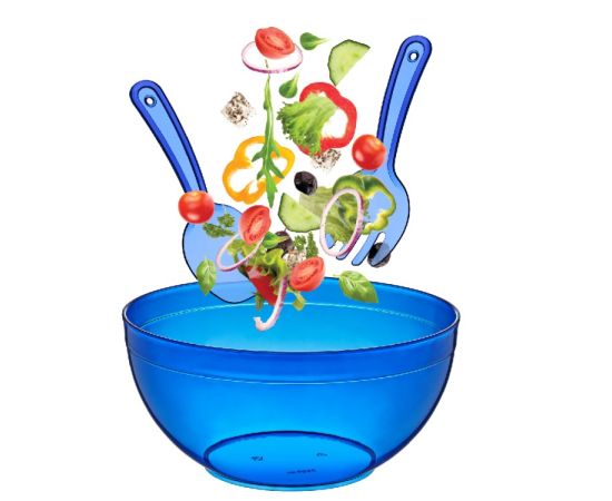 Plastic salad bowl Dunya Plastik 4200 ml  10726 16700