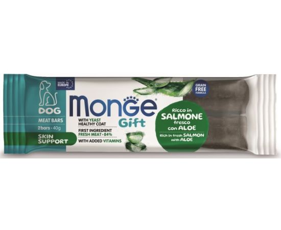 Treat for healthy skin of the dog salmon with aloe MONGE