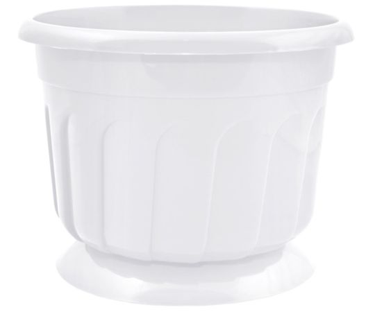 Flower Pot Plastic with a stand Aleana Rina 14 white