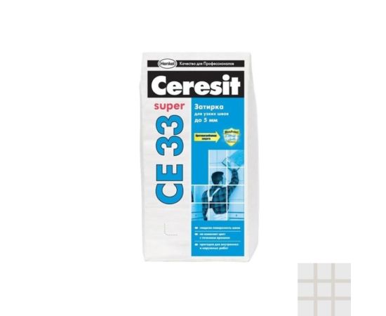 Затирка Ceresit CE-33 2 кг серебристо-серая