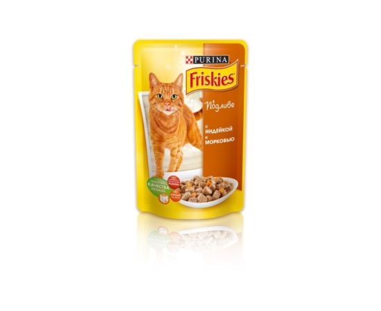 Корм для кошек Friskies с индейкой и морквою 100 гр
