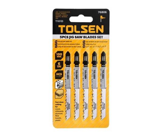Пилочки для лобзика Tolsen TOL1528-76806 T101D 5 шт