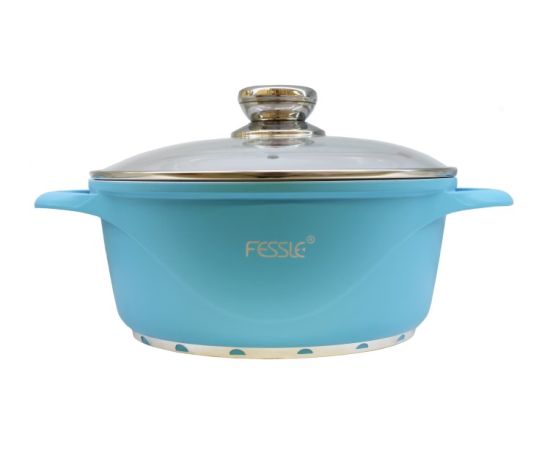 Pan with lid Fessle F-12052 blue 26 cm