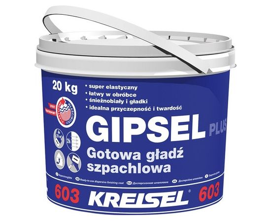 Шпаклевка дисперсионная белая Kreisel Gipsel Plus 603 20 кг