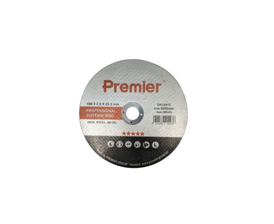 Cutting disc for metal   Premier   180 x 2.0 x 22 mm