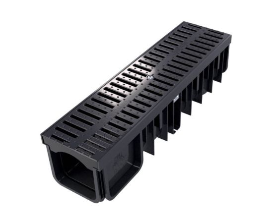 Drainage tray Devorex XDRAIN C250 130/90 black with polyamide lattice 0.5 m