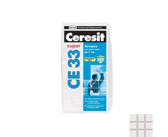 Затирка Ceresit CE-33 2 кг серая