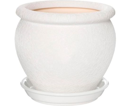 Flower Pot Ceramic Vietnam N4 White Silk