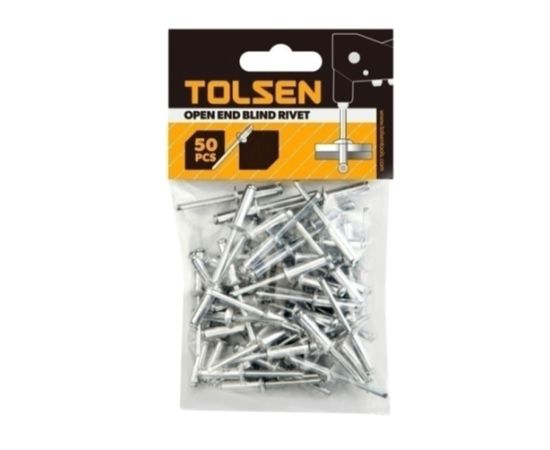 Заклепки алюминиевые TOLSEN 43005 2,4x6,4 мм