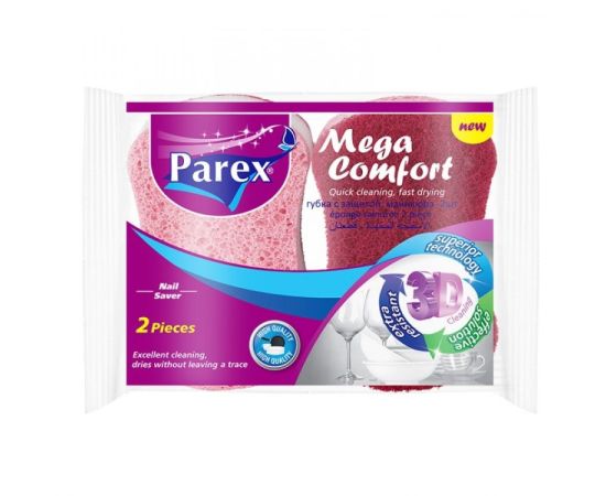 Kitchen sponges Parex Mega Comfort Oval 2 pc