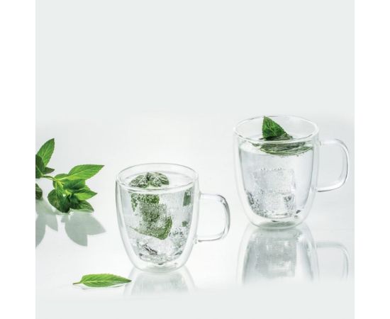 A set of mugs with double glass Mia 96855 350ml 2pcs