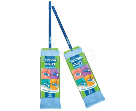 Mop for floor washing with microfiber nozzle Chistulya 80-120 cm