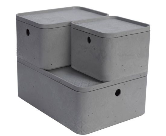 Container plastic Curver Concrete 4L light gray