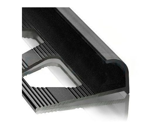 Profile aluminum for tiles 15 mm/2.7 m black