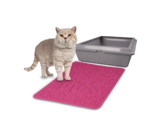 Carpet for cat toilet Flamingo ROSIE FUCHSIA 35x48cm