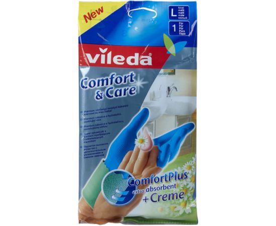 Перчатки для чувствительной кожи Vileda Comfort and Care L