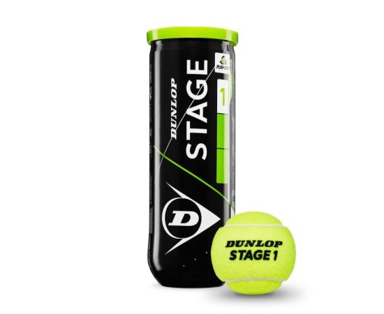Tennis ball DUNLOP STAGE1 3pcs yellow