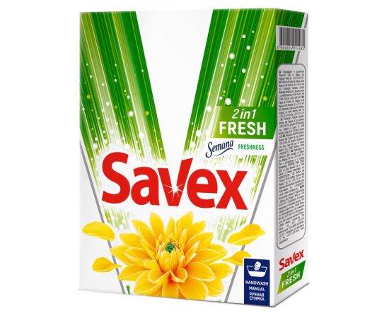 ფხვნილი ხელით რეცხვისთვის Savex 2in1 Fresh 0.4 კგ