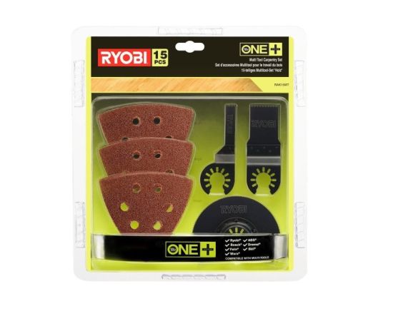 Set of nozzles for multi-tool Ryobi RAK15MT 15 pcs