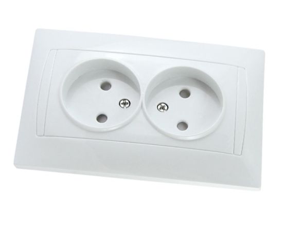Power socket with curtains TDM Lama SQ1815-0012 2 sectional white