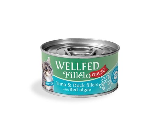Cat food Pet Interest Wellfed Filleto Meze Kitten tuna and duck 70 g