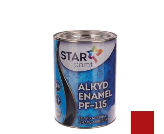 ალკიდური ემალი STAR PAINT ПФ-115 75 წითელი 0.9 კგ