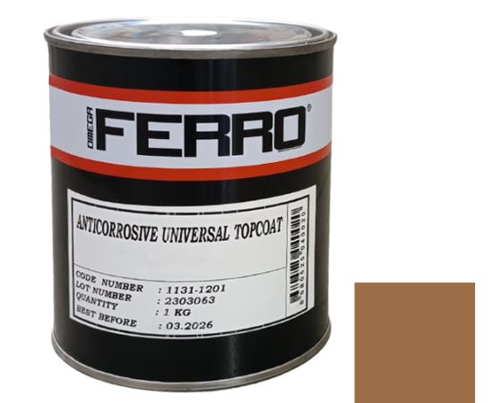 ლითონის ანტიკოროზიული საღებავი Ferro 3:1 მქრქალი ყავისფერი 1 კგ