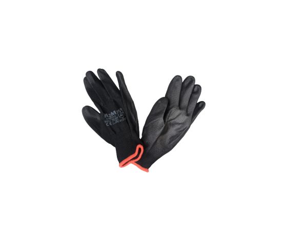 Gloves black polyurethane black M2M 300/141 S7