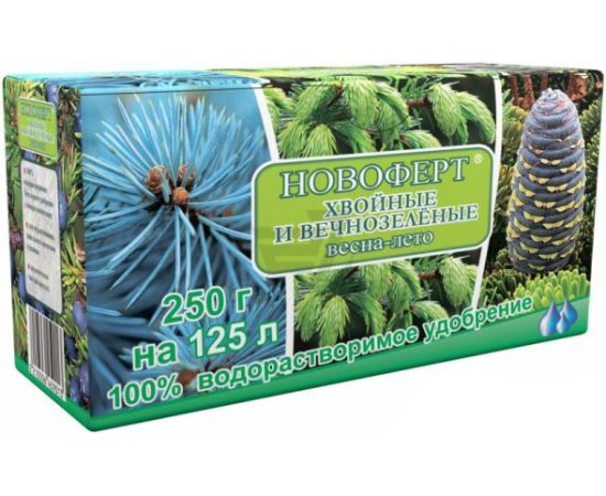 Water-soluble fertilizer with minerals Novofert Novofert conifers and evergreens 250 gr