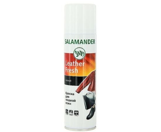 ტყავის ფერის აღმდგენი საღებავი Salamander Leather Fresh 250 მლ შავი