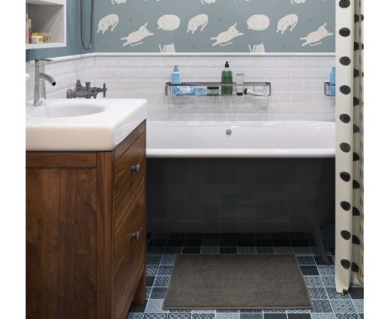 Bath mat Vortex Spa 40x60 cm gray
