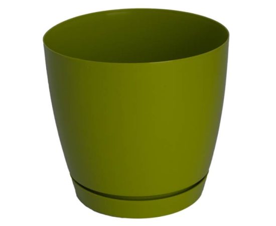 Flower pot Form-Plastic Toscana round 15 olive green