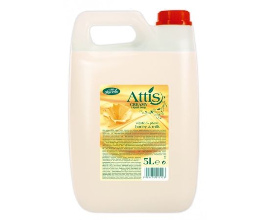 Liquid soap Attis Gold drop milk and honey 5 l