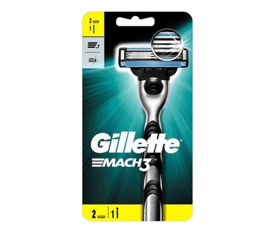 Shaver Gillette Mach3 with 2 interchangeable cassettes