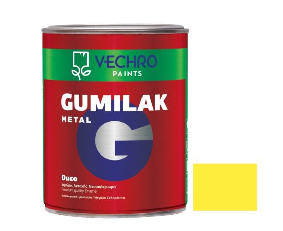 Краска маслянная для металла Vechro Gumilak metal No 603 желтый глянцевый 750 мл