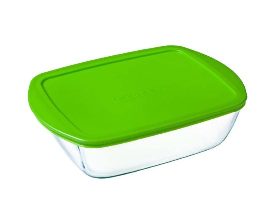 Rectangular container with lid Pyrex 28X20X8 cm