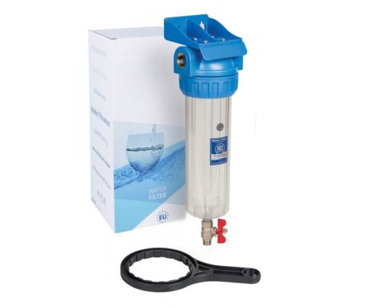 ფილტრი Aqua filter ''10'' FHPR1-3V_R ქანჩით და საკიდით