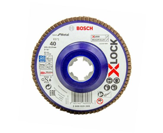 Диск шлифовальный Bosch G40 X571 125 мм.