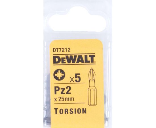 Бита DeWalt DT7212-QZ PZ2 25 мм 5 шт
