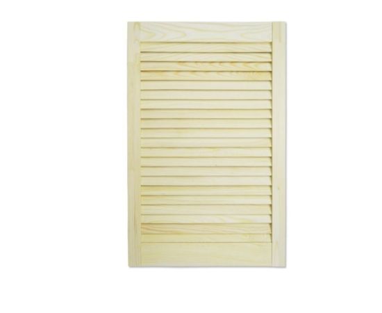 Двери жалюзийные деревянные Woodtechnic Сосна 720х594 мм