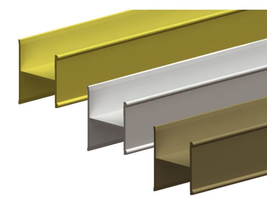 Aluminum profile Valcomp H18 1800 mm gold