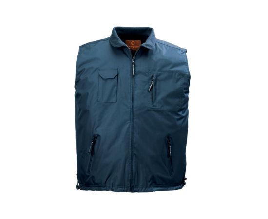 Warm double-sided waistcoat Coverguard 5LEMB XL blue