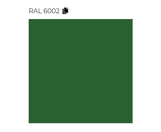 Decorative heated towel rail TermaI RON S green Ral 6002 Soft (GD) 925/500