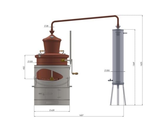 Boiler distillation domed Des Specialist 100 l