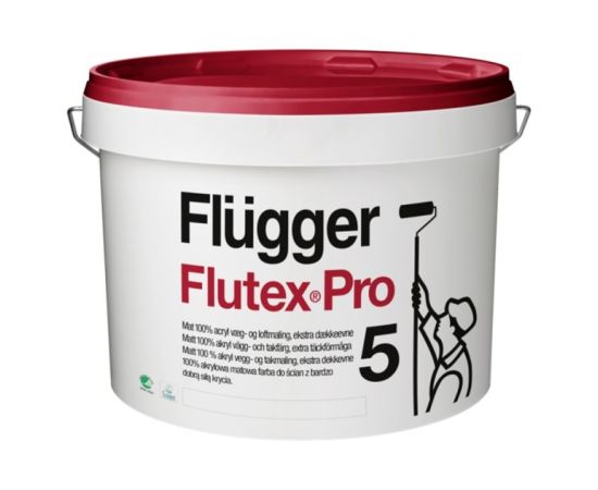 Interior paint for intensive cleaning Flugger Flutex Pro 5 10 l