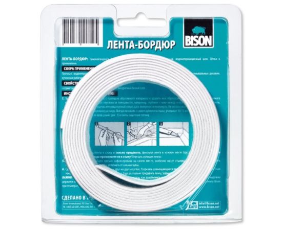 Self-adhesive tape Bison Sealantstrip Sanitary 62mmx3.35m white