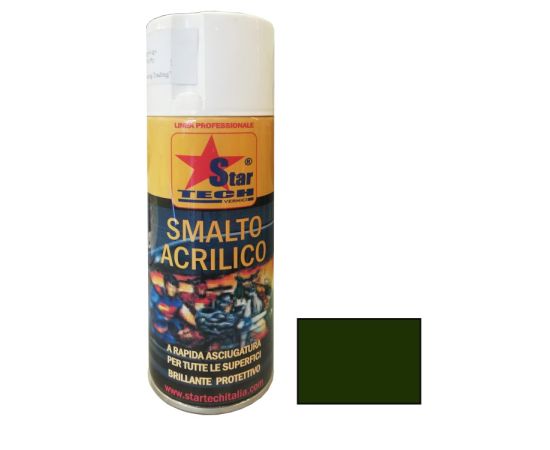 Спрей краска мохового цвета STAR TECH VERNICI RAL 6005 0.4 л