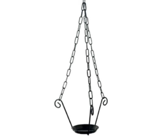 Flower pendant Metallurgica Buzzi Hanging pot holder with chain ø 22xh73 cm